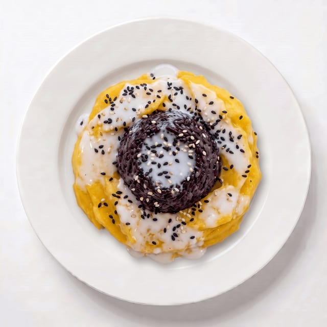 Mango with Black Sticky Rice.